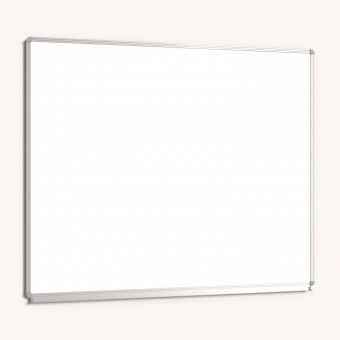 Whiteboard, 120x100 cm, mit durchgehender Ablage, Stahlemaille weiß, 